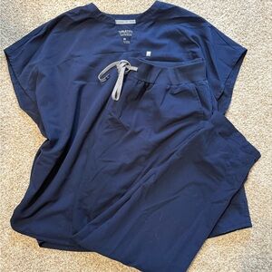 Navy Fabletics scrub set